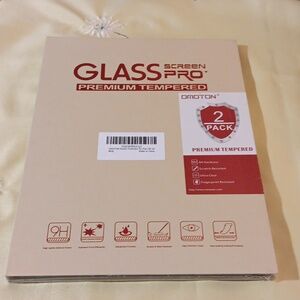2 Pack Screen Protector Compatible w/ Fire HD 10 (Glass) Omoton